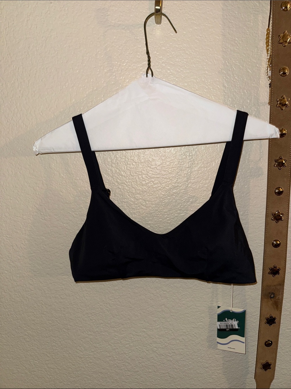 Andie Black Wireless Seamless Bikini top